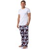 Friday The 13th Mens' Jason Voorhees Mask Allover Sleep Pajama Pants Black - 2 of 4