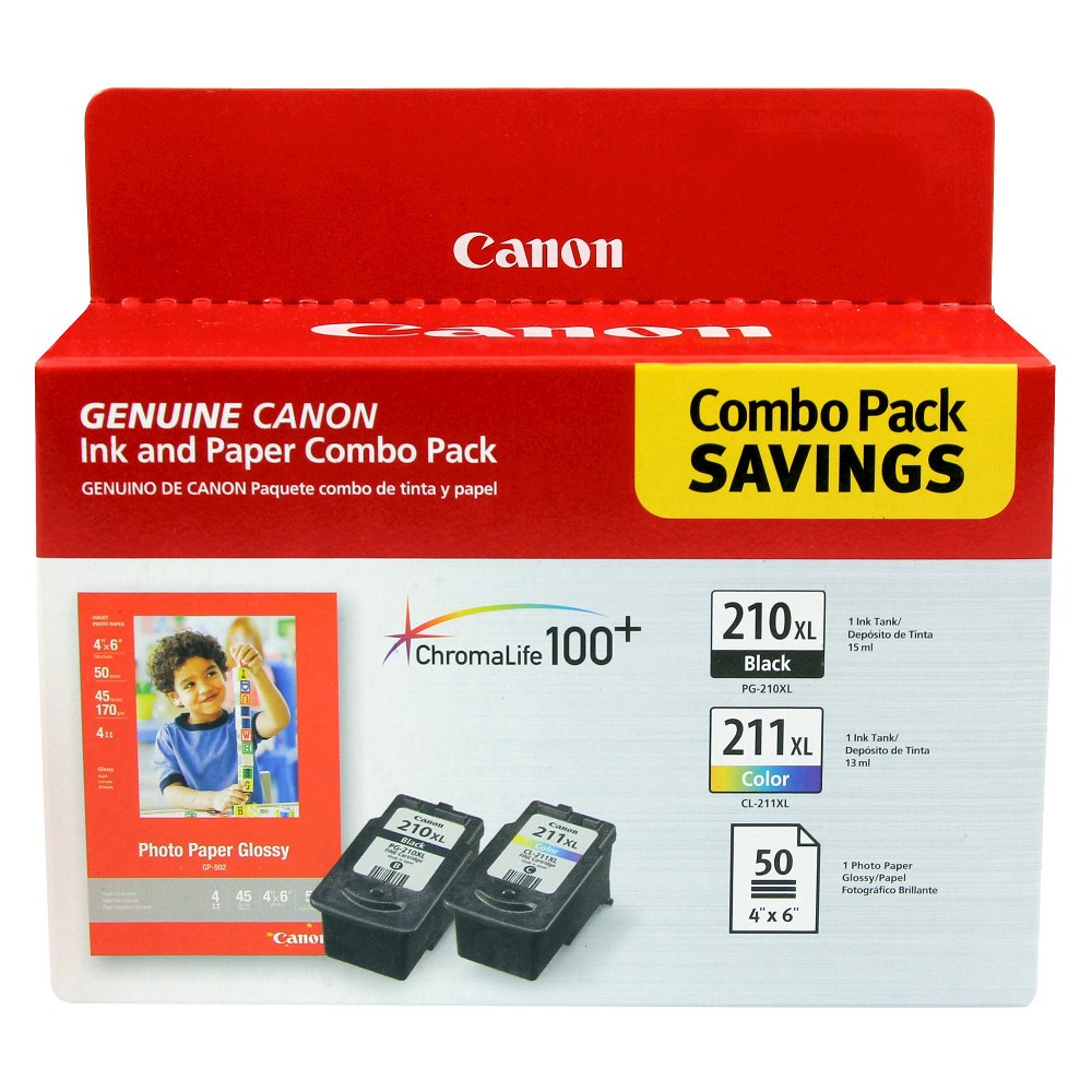 Photos - Ink & Toner Cartridge Canon 210XL Black, 211XL Tri-color 2pk Ink Cartridges - Black, Tri-color ( 