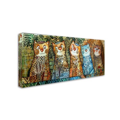 Trademark Fine Art -Oxana Ziaka 'Cats Of Israel' Canvas Art