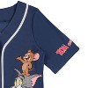 Ladies Tom and Jerry Shirt - Ladies Classic Tom and Jerry Cartoon Mesh Button Down Baseball Jersey - Hanna Barbera Tom and Jerry Mesh Jersey - 4 of 4