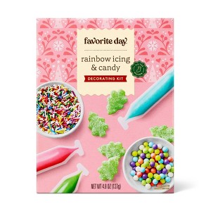 Christmas Rainbow Icing & Candies Decorating Kit - 4.8oz - Favorite Day™ - 1 of 4