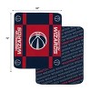 NBA Washington Wizards 60"x70" Reverse Block Wordmark Double Sided Flannel Fleece Blanket - 3 of 3
