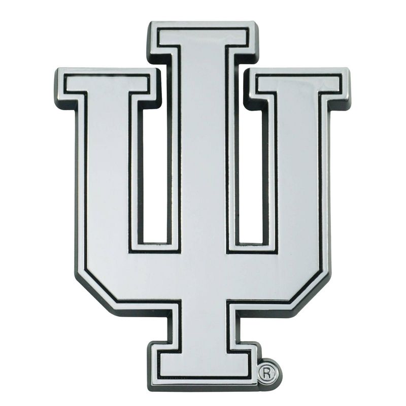 NCAA Indiana Hoosiers University 3D Chrome Metal Emblem, 1 of 4