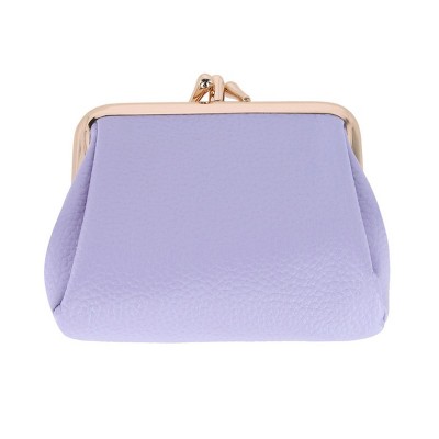 Buxton Women's Vegan Leather Triple Frame Coin Purse Wallet
