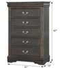 NicBex 5 Drawer Vertical Dresser for Bedroom,Chest of Drawers with Metal Handles for Living Room,Entryway,Hallway - 3 of 4