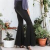 Anna-Kaci Classic Retro High Waist Long Denim Frayed Hem Bell Bottom Jeans - image 2 of 4