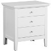 NicBex 24 Inch Nightstand with 3 Drawers,End Table,Wood Side Table with Round Knob Handles for Bedroom,Living Room - 2 of 4