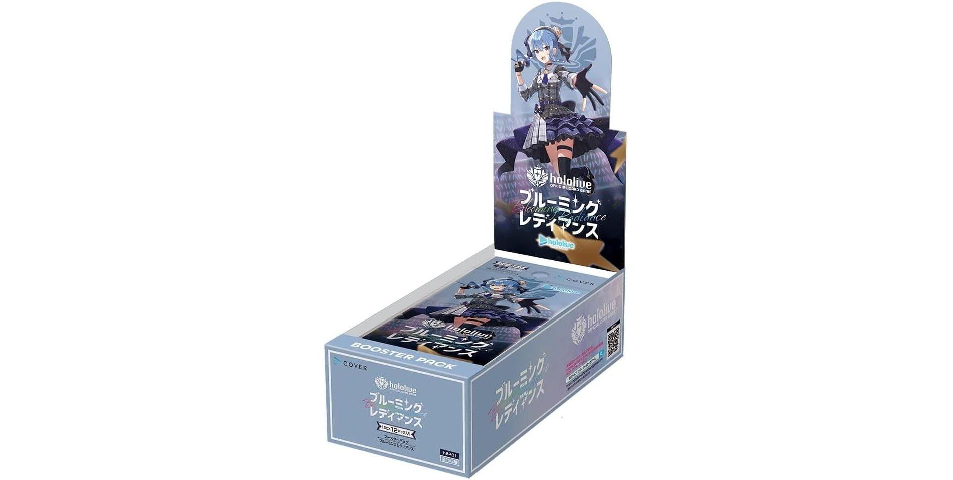 Cover Hololive Official Card Game Booster Box - Vol. 1 Blooming Lady (Japanese) - 12 Packs
