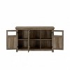 NicBex Vintage Style Sideboard,Kitchen Storage Cabinets with 2/3 Cabinet Doors and a Shelf,Gray/Espresso - 4 of 4