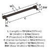 Amerock Faircrest Appliance Pull for Large Panels and Oversized Cabinets - 4 of 4