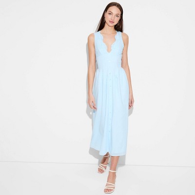 Women's Lace Maxi Sundress - Wild Fable™ Light Blue XS