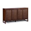 Hatteras Modern Boho 4-Door Sideboard with Solid Wood & Natural Rattan Accents-Teamson Home - 2 of 4