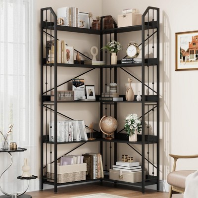 thumbnail image 2 of Rotating Bookshelf, Small Corner Bookshelf For Small Space, 360 Disp 2 of 14