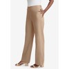 Jessica London Women's Plus Size Linen Wide Leg Sailor Pant - 4 of 4