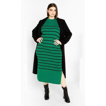 City Chic  Women's Plus Size Maxi Remy - Emerald - 12 Plus : Target
