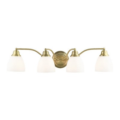 Livex Lighting Somerville 4 - Light Vanity in  Antique Brass