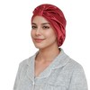 Anna-Kaci Women Silk Bonnet for Sleeping Satin Lined Hair Bonnet Twist Elastic Band Hair Cap - 3 of 4