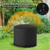 Tangkula Portable Stainless Steel Smokeless Fire Pit 18.5” Low Smoke Fire Fit with Double-Wall Design Waterproof Cover & Windproof Hoop - 4 of 4
