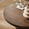 NicBex Contemporary Wood Coffee Table with Cylindrical Leg Sofa Side Table Round Low Table Center Table for Living Room, Home Decor - 4 of 4