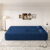 NicBex Modern Floor Sofa Bed with 2 Pillows, Foldable Sleeper Sofa, Teddy Fabric Convertible Sofa, Space-Saving Couch for Living Room, Loveseat Sofa - 4 of 4