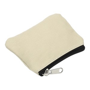 Unique Bargains Canvas Portable Home Change Coin Purse Pouch Bags with Zipper - 1 of 4