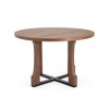 Lirago Rectangular Farmhouse Dining Table in Classic Brown 30.5"H x 48"W x 48"D - 3 of 4
