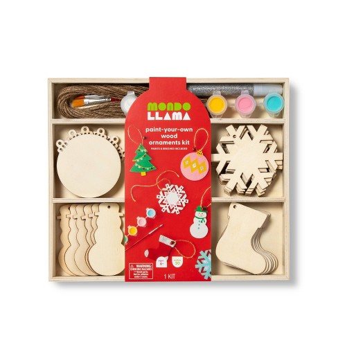 Paint-Your-Own Wood Ornament Variety Set - Mondo Llama™ - image 1 of 4
