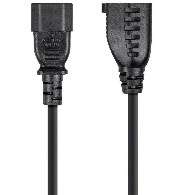 Monoprice Desktop Computer Power Cord - 3ft - Black, IEC 60320 C14 to NEMA 5-15R, For Computers, Servers, & Monitors to a PDU or UPS in a Data Center, 2 of 7