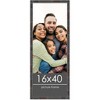 PosterPalooza | 16x40 Thin Bamboo Picture Frame, UV Acrylic, 2 Finishes - Gold and Brown - 2 of 4