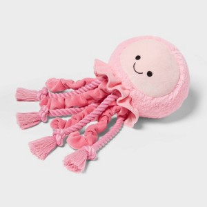 14.25" Jellyfish Dog Rope Plush Toy - Sun Squad™ - 1 of 3