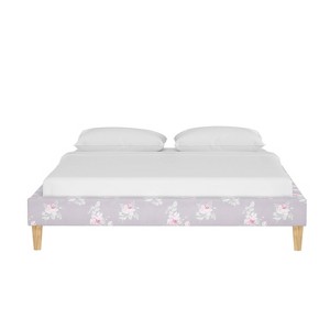 California King Platform Bed Rose Majesty Gray - Simply Shabby Chic