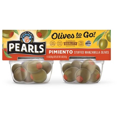 Pearls Pimiento Olives in To Go Cups 6.40 oz