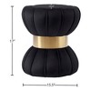Meridian Furniture,Vino Velvet Ottoman/Stool - 3 of 4