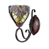 Chloe Lighting Adia Victorian Tiffany-Syle Dark Bronze 1 Light Wall Sconce 6" Wide - 2 of 4