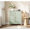 GustoWave Dresser for Bedroom with 3 Drawers, 28" Wide Modern Chest of Drawers with Metal Handle,Wood Drawer Organizer for Bedroom, Living Room - 2 of 4