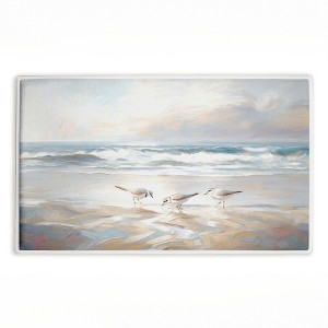 Stupell Industries Blue Haven Bay Birds Printed Plush Bathroom Floor Mat, design by Ramona Murdock - 1 of 4