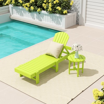 WestinTrends Dylan 2 Piece Poly Reclining Chaise Lounge