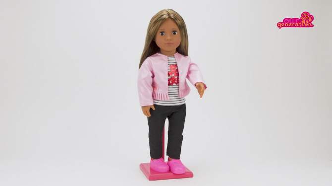 Our Generation Elena 18&#34; Fashion Doll with Jacket &#38; Super Girl Top, 2 of 6, play video