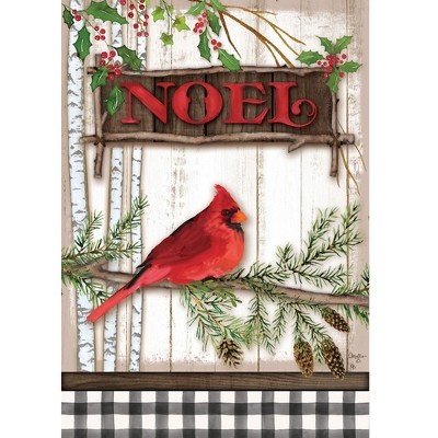 Home & Garden 18.0" Cardinal Noel Flag Double Sided Custom Decor  -  Flags