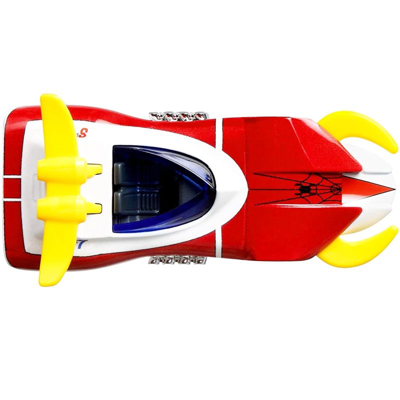 Spider Machine GP-7 White Metallic and Red Metallic "Marvel" Diecast Model Car by Hot Wheels, 3 of 5