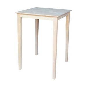 International Concepts Solid Wood Top Table - 1 of 4