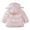 Rokka&Rolla Infant Toddler Girls' Fleece Puffer Jacket-Baby Warm Winter Coat - 3 of 4