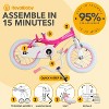 RoyalBaby Princess Girl Kids Bicycle with Kickstand - 3 of 4