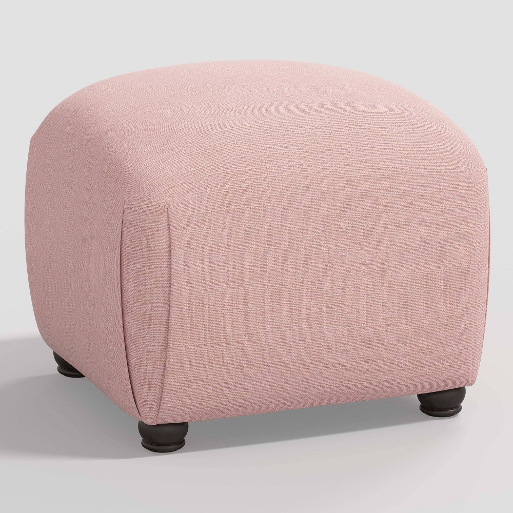 Photos - Pouffe / Bench Skyline Furniture Poppy Ottoman Linen Blush