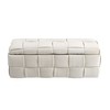 Sapphtopaz Velvet Ottoman Bench with Storage & Safety Hinge, Entryway & Bedroom Seating, Upholstered Storage Ottoman, Entryway Padded Footstool - 4 of 4