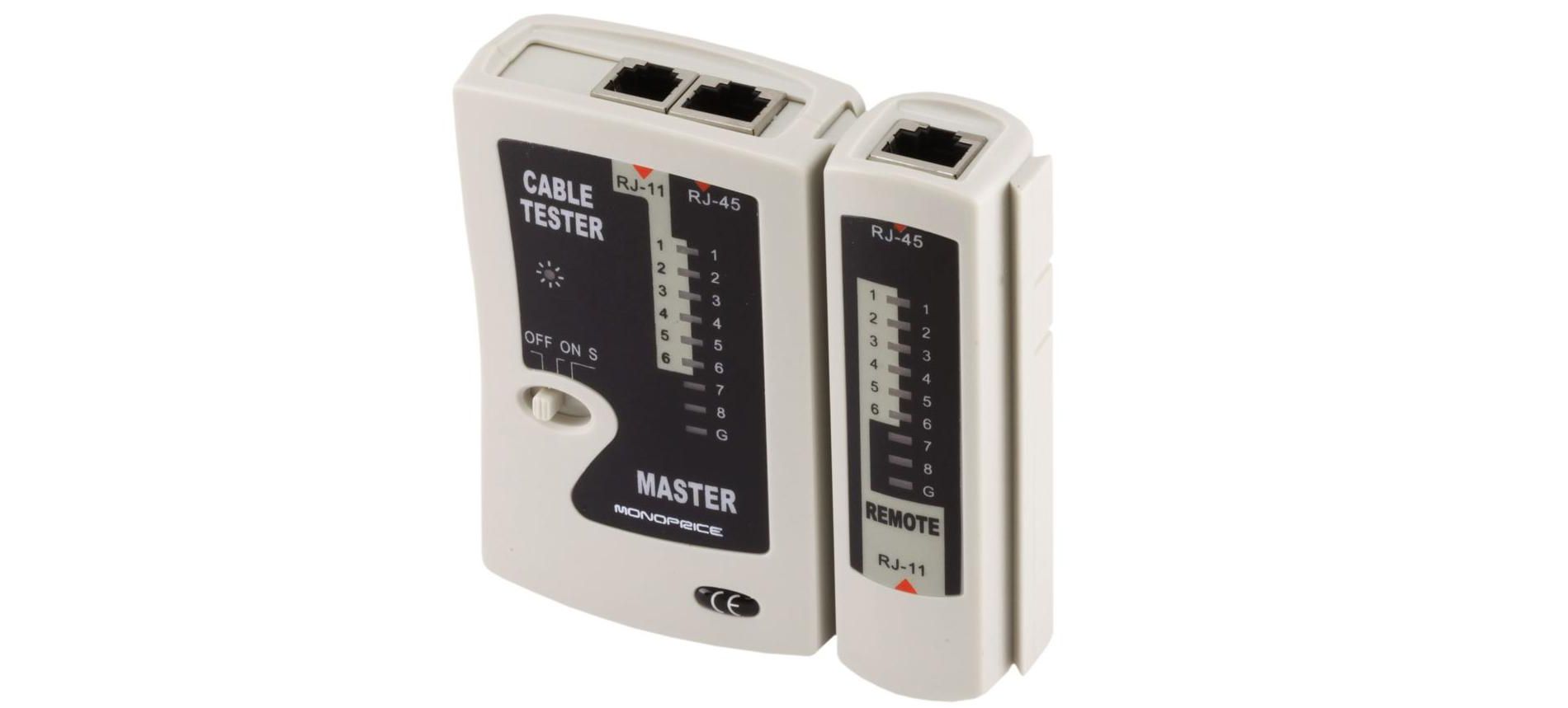 Monoprice RJ11 and RJ45 Modular Plug Tester