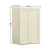 LOVMOR in Plywood Soft Close Kitchen Wall Cabinet with 2 Doors and Adjustable Shelves for Kitchen, Bathroom, Living Room,Study - 3 of 4