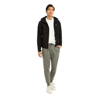 U.S. Polo Assn. U.S. Polo Assn. Men’s Hooded Softshell Jacket Heather Gray Small — фото 2