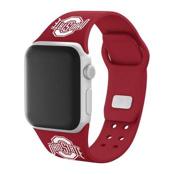 NCAA Ohio State Buckeyes Silicone Apple Watch Band - Red