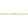 Black Bow Jewelry 1.5mm 10k Yellow Gold Solid Lightweight D/C Rope Chain Necklace - 4 of 4